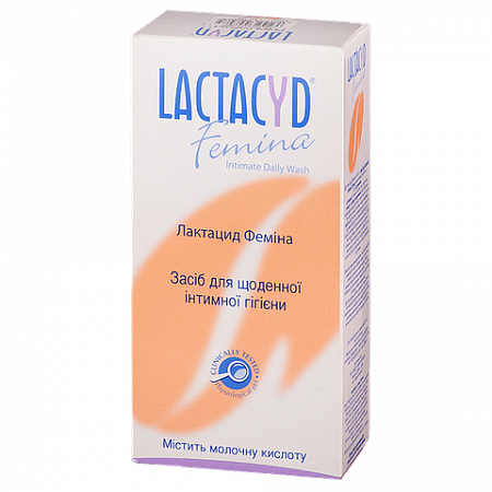 Lactacyd Femina, Средство, бутылка, 1 шт, 200 мл, для интимной гигиены Средство, бутылка, 1 шт, 200 мл, для интимной гигиены