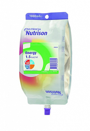 Nutrison Energy, Смесь, пакеты, 1000 мл, для энтерального питания Смесь, пакеты, 1000 мл, для энтерального питания