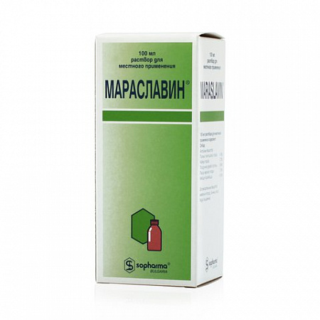 Мараславин, Раствор, флакон, 100 мл, для местного применения Раствор, флакон, 100 мл, для местного применения