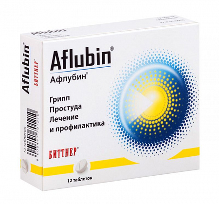 Афлубин, Таблетки подъязычные гомеопатические, 12 шт Таблетки подъязычные гомеопатические, 12 шт